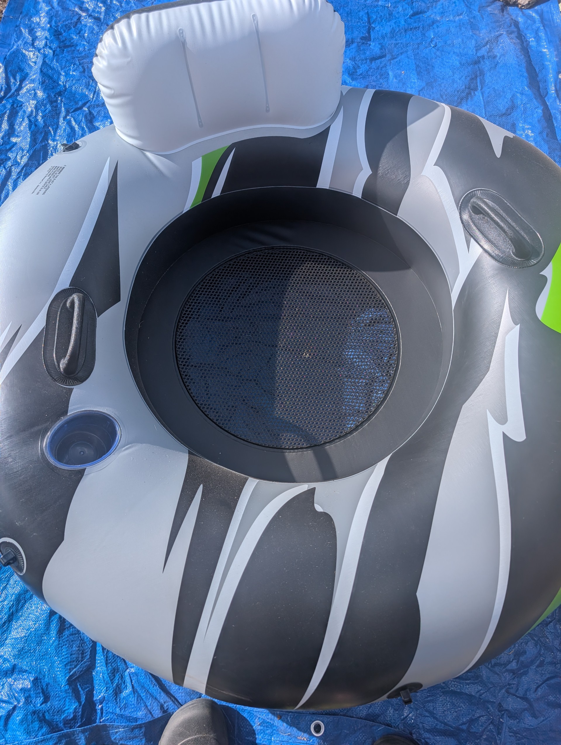 Floats with bottoms and headrest (Short float; includes tube, life jacket, and shuttle)